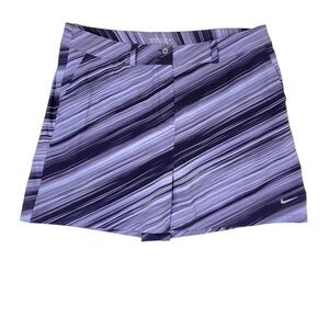 Nike Golf  Women's Hyper Speed Skort Purple Black Stripe Tech Skirt w/ Shorts-14